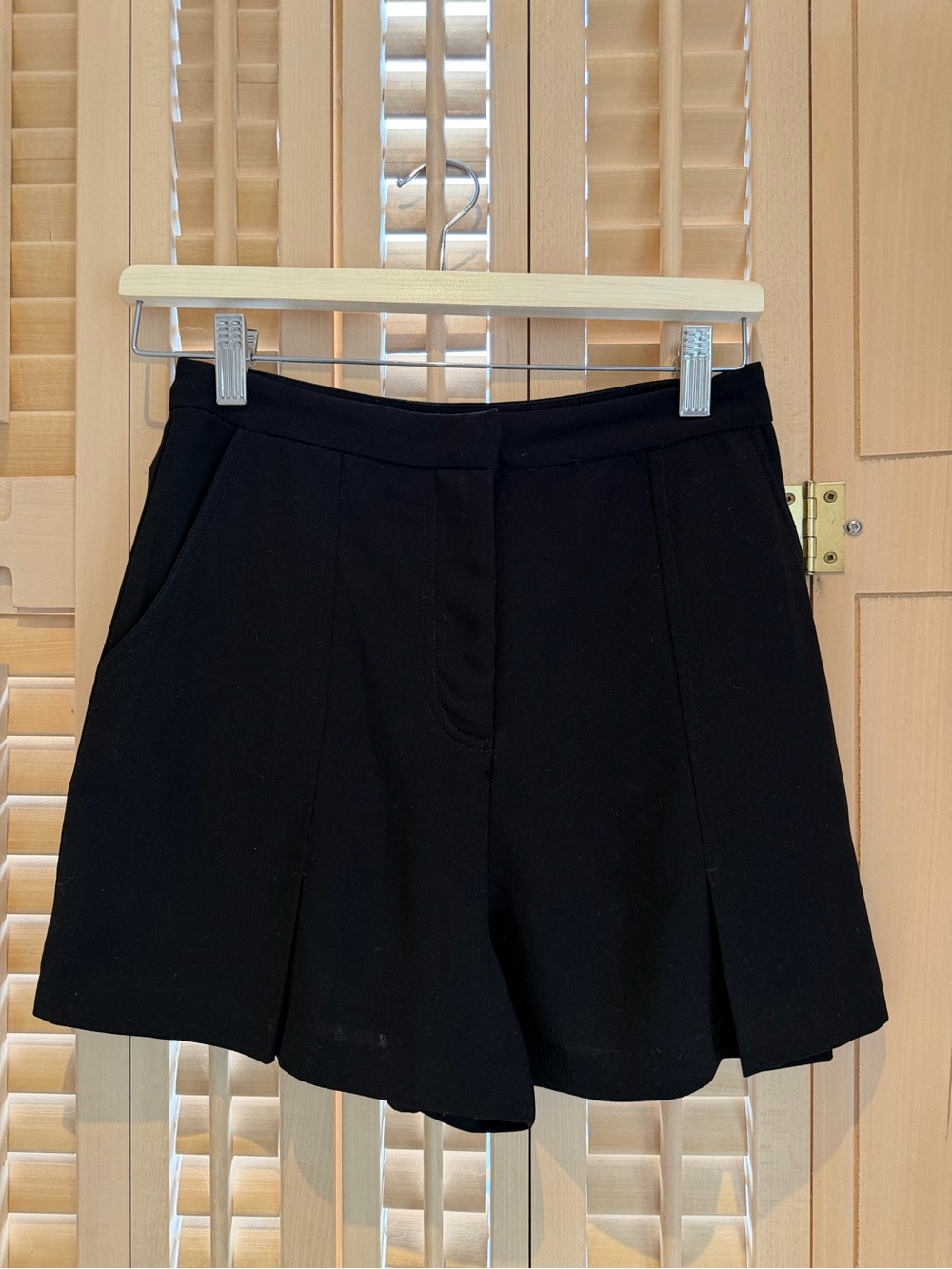 Olivaceous Suiting Mini Shorts
